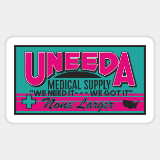 UNEEDA Medical Supply Sticker
